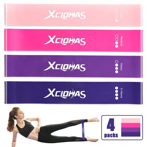 XC Strength Resistance Bands 15-50LBS Workout Training Fitness Yoga Pilates Bands Rubber Loops Customized Women Elastic Bands ► Photo 1/4