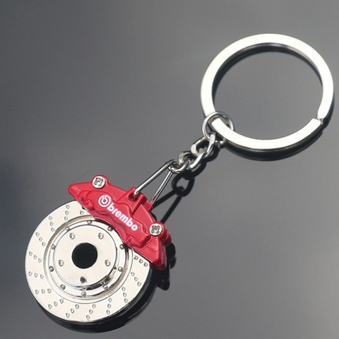 Charm Car Modification Brake Disc Wheel Waist Key Chain Fashion Men And Women Car Bag Key Chain Pendant ► Photo 1/3