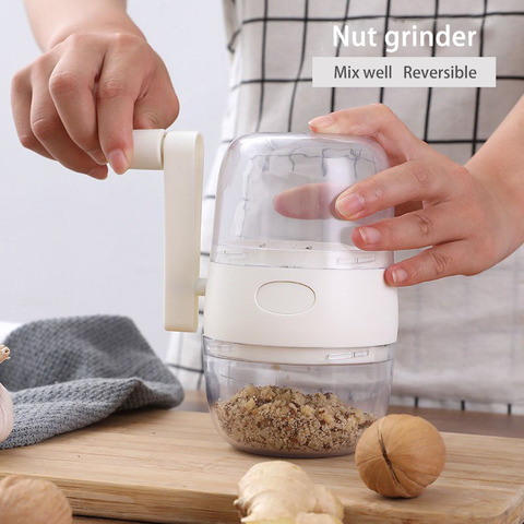 Nut Grinder Peanut Crusher Garlic Press Multifunctional Hand Shake Dry Fruits Gadget Manual Food Processor Kitchen Accessories ► Photo 1/6