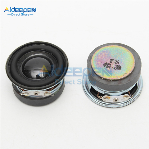 1Pcs 3W 4 Ohm Diameter 40mm Speaker Horn Ultra-thin Mini Amplifier 36mm Magnetic Shell Black PU Edge For DIY Speaker ► Photo 1/6