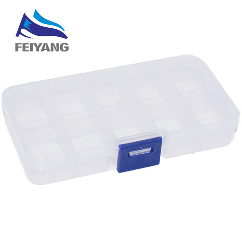 10 Grid can be remov transparent plastic small box kit storage box jewelry jewelry box electronic components parts finishing box ► Photo 1/2