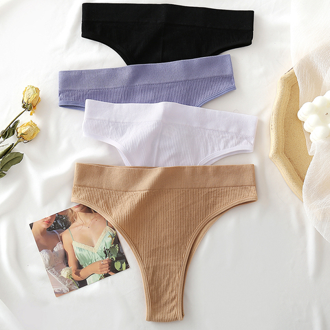 FINETOO Cotton Panties Women Solid Color Underpants M-XL Soft