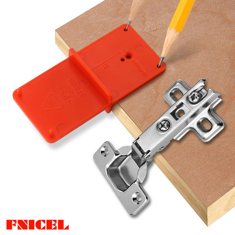 Hinge Hole Drilling Guide 35mm 40mm Hing Installation Jig Door Cabinet Hinge Hole Locator Woodworking Tool ► Photo 1/6
