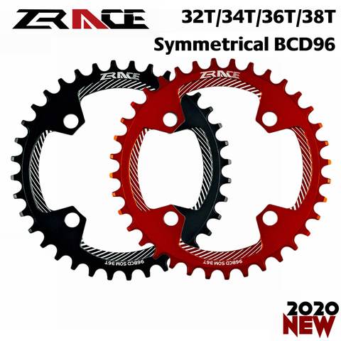 2022 ZRACE Chainrings Chainwheels BCD96 Symmetrical Chainrings,32T 34T 36T 38T AL7075 CNC process, Vickers-hardness 15+ for MTB ► Photo 1/6