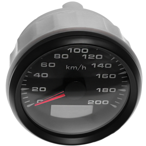 85mm Car GPS Speedometers 0-200km/h 0-120km/h Speed  Gauges Meters for Yacht Truck Motorcycle 9-32V 8 color light ► Photo 1/6