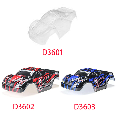 D3601 D3602 D3603 Canopy Short Coursec Body Shell  For Remo 1/16 smax 1621 1625 1631 1635 1651 1655 Off-Road Vehicle Car parts ► Photo 1/1