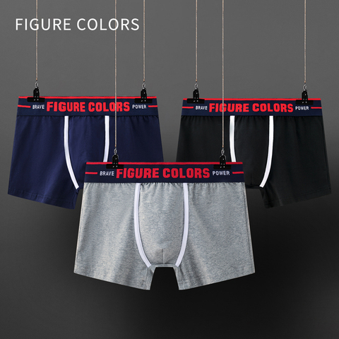 FC Men Underwear Cotton Boxers Panties Comfortable Breathable Mens Underpants Sexy Solid male  boxershorts men Trunk fashion boy ► Photo 1/6