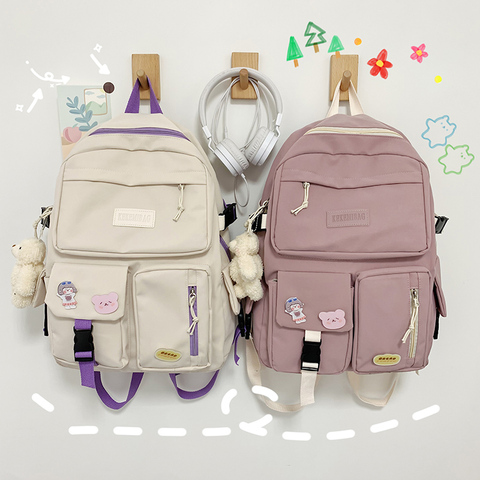 Kawaii Cute Backpack Korean Large Capacity Backpack Student 