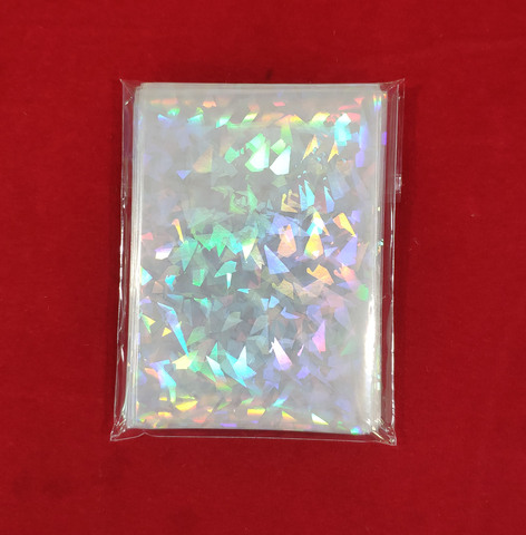 100pcs/lot Broken Gemstone Glass Laser Flashing Card Film Holographic Idol Photo Card Sleeves For YGO Ultra Super Card Protector ► Photo 1/6