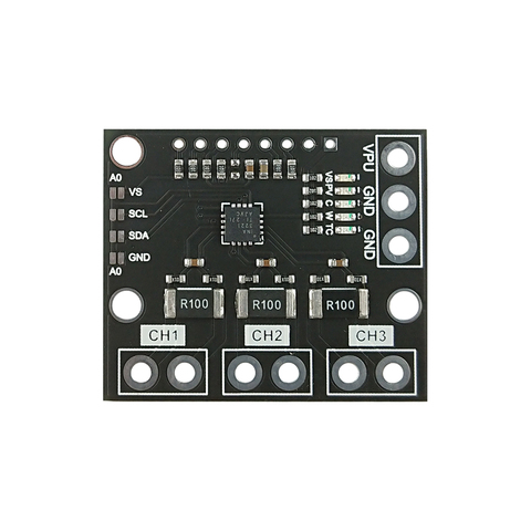 INA3221 Triple-Channel Module, High-Side Measurement, Shunt and Bus Voltage Monitor with I 2C- and SMBUS-Compatible Interface ► Photo 1/5