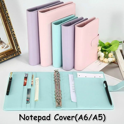 New Vintage Refillable Notebook File Folder Notepad Cover Leather Ring Binder Office Supplies ► Photo 1/6