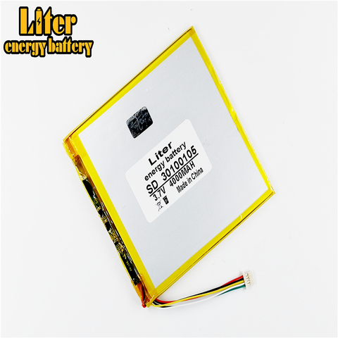 5 thread  3.7 lithium polymer battery 30100105 3.7V 4000MAH 32100106  vi8  mobile power DIY tablet computer 27103107 ► Photo 1/4