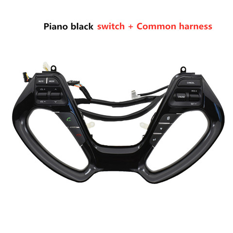 Piano black For Kia K3/K3S Constant Speed Cruise Control Multifunction Steering Wheel Button Control Volume Phone Bluetooth ► Photo 1/6