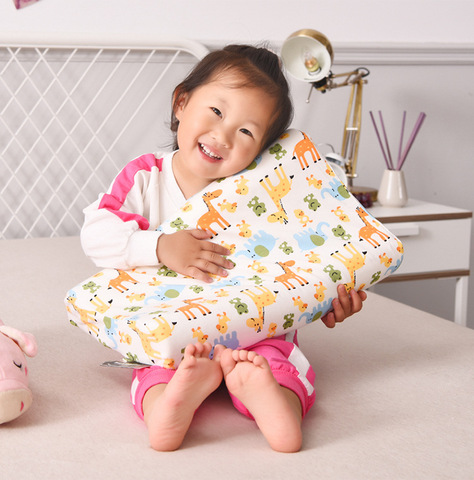 SB Latex Baby Bedding Sleeping Pillow Prevent Flat Orthopedic Children Kid Neck Shaping Memory Foam Pillow Factory 43*27*7CM ► Photo 1/6