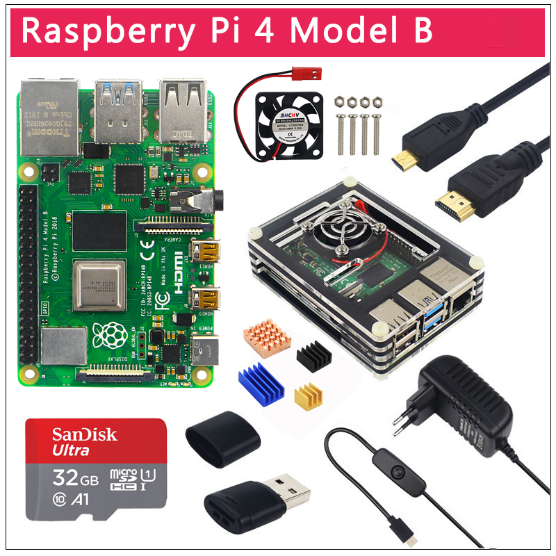 New Original Official Raspberry Pi 4 Model B Ram 2g4g8g 4 Core 1.5ghz 4k  Micro Hdmi Pi4b 3 Speed Than Raspberr Pi 3b+ - Demo Board - AliExpress