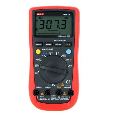 UNI-T UT61B Modern Digital Multimeters UT-61B AC/DC Voltage Current C/F Temperature Tester Supports RS-232 and USB Cable ► Photo 1/6