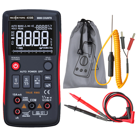RM409B Digital Multimeter Button 9999 Counts With Analog Bar Graph AC/DC Voltage Ammeter Current Ohm Auto/Manual ► Photo 1/6