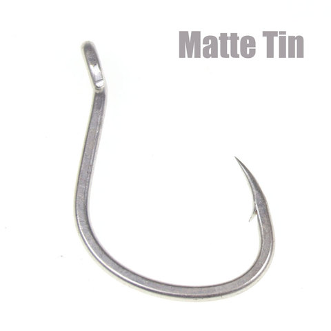 10pcs Matte Tin Anti-rust Saltwater Fishhooks High Carbon Steel Barbed Fishhook Assist Jigging Lure Hook 1# 1/0 2/0 3/0 4/0 5/0 ► Photo 1/6