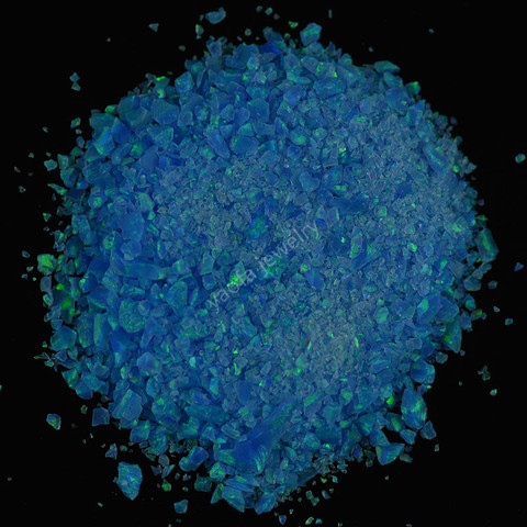 20 grams/lot wholesale 1.5mm-160mesh Op05 blue pacifit fire synthetic opal crushed/nail art material/opal crumb ► Photo 1/1