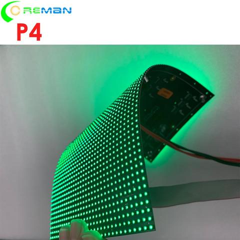 Low cost P4 diy shape Led display , flexible foldable soft led display panel for indoo rdecoration dj night club shopping mall ► Photo 1/6