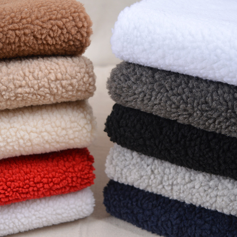 Plush Polar Fleece Fabric BY the Half Yard Thick Imitation Wool Clothing Lining Shoes Warm Lining Handmade DIY Material ► Photo 1/5