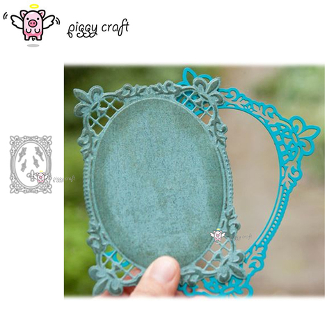 Piggy Craft metal cutting dies cut die mold Lace rectangular frame Scrapbook paper craft knife mould blade punch stencils dies ► Photo 1/2