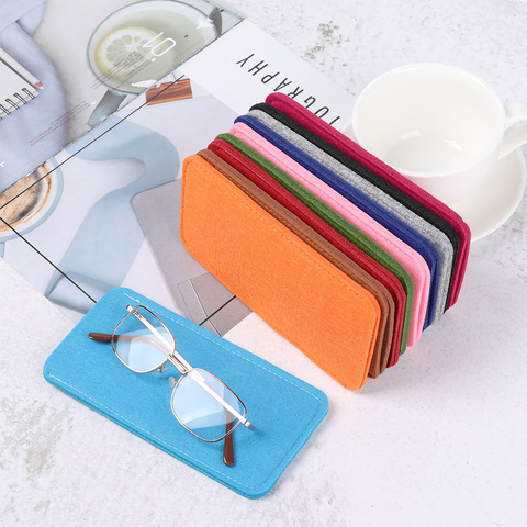 1PC Soft Felt Cloth Glasses Case Sunglasses Reading Glasses Pouch Portable Men Woman Eyeglasses Sleeve Eyewear Protector Pouch ► Photo 1/6