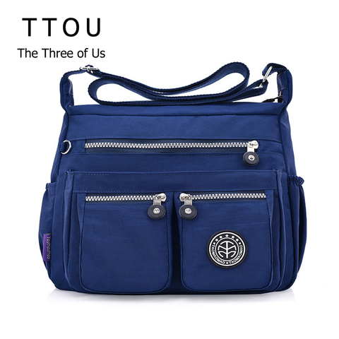 TTOU Ladies Fashion Shoulder Bags for Women Designer Waterproof Nylon Handbag Zipper Purses Messenger Crossbody Bag sac a main ► Photo 1/6