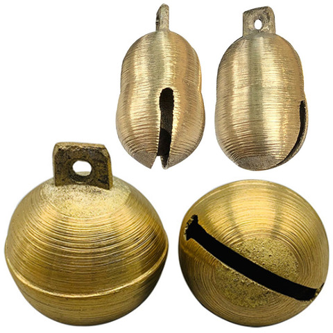 Brass Copper Bell 10pcs for Cow Horse Sheep Grazing Dog Cattle Animals Anti-Lost Loud Sound Jingle Bell Christmas Ornament Bells ► Photo 1/6