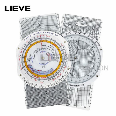 CRP-5 metal slide rule flight instrument flight training equipment international pilot rule gauge tool ► Photo 1/5