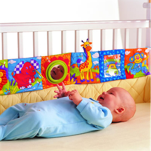 Around Multi-touch Educational Toys Double Colorful Newborn Bed Bumper Baby Toys Knowledge Baby Cloth Book 0-12 Months ► Photo 1/6