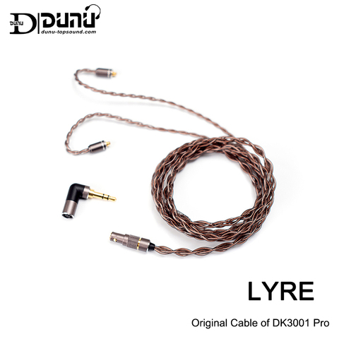 DUNU LYRE High-Purity OCC Copper Upgrade Cable,Original Cable of DK3001 Pro,with Catch-Hold MMCX Connector,2.5/3.5/4.4mm ► Photo 1/5