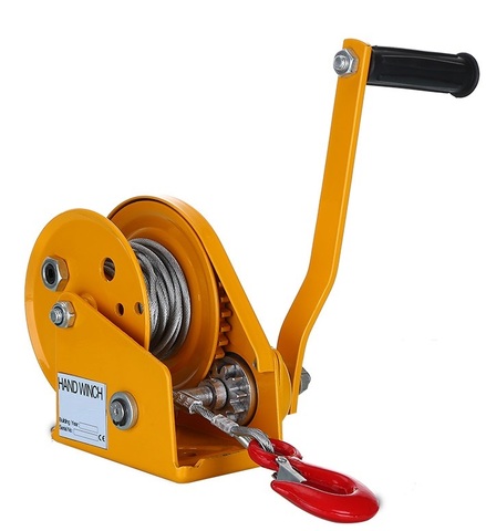 1200lbsx5--15M Boat truck windlass portable auto hand manual winch with self-locking, hand tool ► Photo 1/2