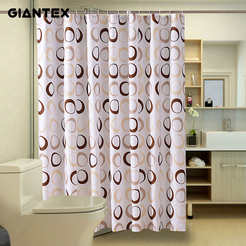 GIANTEX Circle Bathroom Curtain Waterproof Shower Curtains for Bathroom Cortina Ducha Rideau De Douche Douchegordijn U1089 ► Photo 1/6