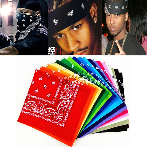 2022 Brand Unisex Hijab Scarf Men Hip Hop Bandana Women Black Scarf Men Black Hair Head Scarf Paisley Sjaal muffler ► Photo 1/6