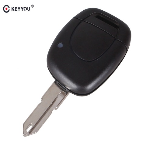 KEYYOU 1 Button Remote Car Key Shell Case For Renault Twingo Clio Kangoo Master NO Chip Uncut Blade Keyless Entry Fob Case ► Photo 1/5