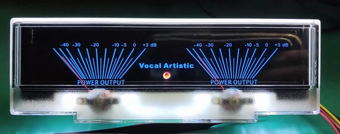 Adjustable Double pointer VU Meter Stereo Audio Amplifier Board DB Sound Level Indicator Adjustable Backlight With Driver ► Photo 1/5