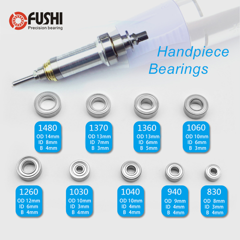 Electric Nail Drill Machine Bearing MR148zz MR126zz MR106zz MR104zz 623zz 693zz 684zz MR128zz 10PCS Dental Handle Ball Bearings ► Photo 1/6