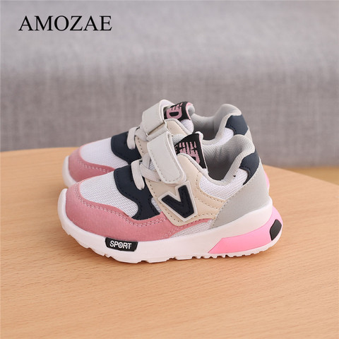 Spring Autumn Kids Shoes Baby Boys Girls Children's Casual Sneakers Breathable Soft Anti-Slip Running Sports Shoes Size 21-30 ► Photo 1/6