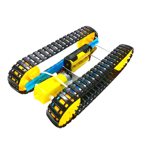 Smart Tank Chassis Handmade Educational Electric Robot Robotic Car Crawler Caterpillar Vehicle DIY Assembled for Children Toy ► Photo 1/5