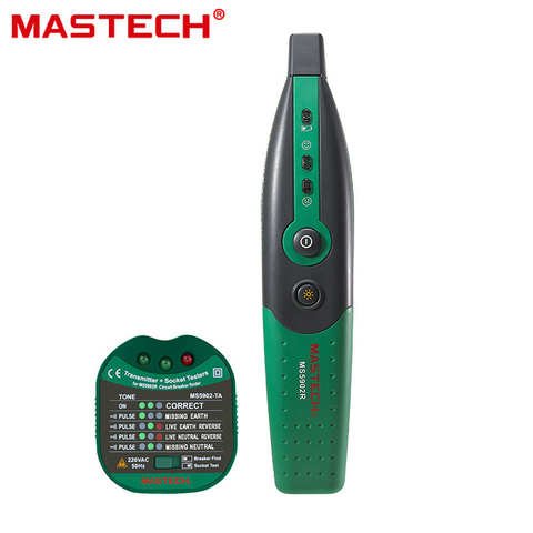 MASTECH MS5902 Automatic Circuit Breaker Finder Fuse Socket Tester 220V European specification American 110V with Flashlight ► Photo 1/2