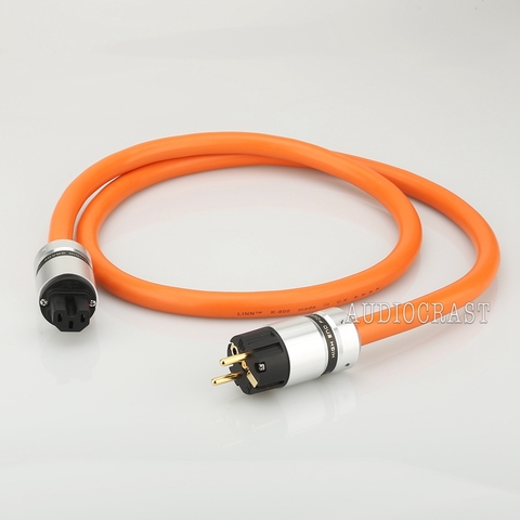 Audiocrast P113 5N OFC Pure Copper European standard Power Connector EU Schuko Power Cord HIFI ► Photo 1/6