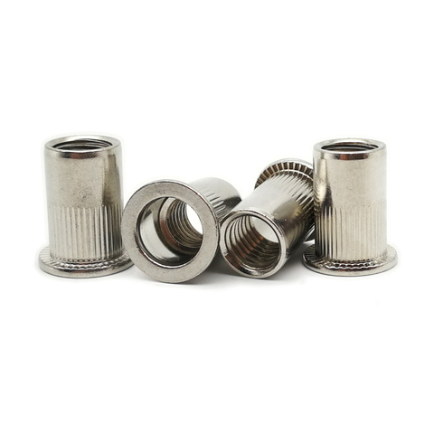 Stainless Steel Rivet Nut SUS304 Flat head rivet nut Blind Insert nut M3 M4 M5 M6 M8 M10 M12 Thin sheet nut Riveting ► Photo 1/6