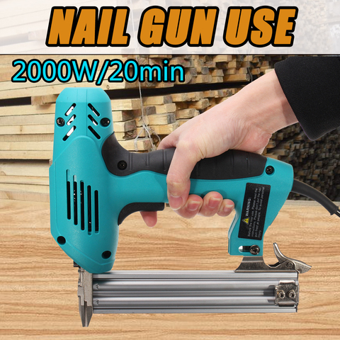 Doersupp Electric Straight Nail Gun 10-30mm High Power 220V 2000W Heavy-Duty Woodworking Tool Electrical Staple Nail ► Photo 1/6