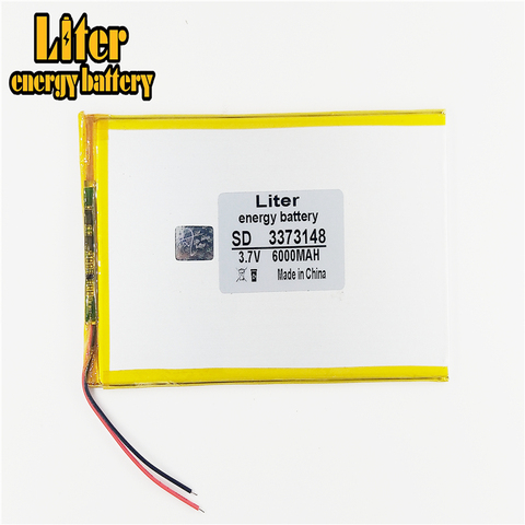 3373148 3.7V,6000mAH (polymer lithium ion battery) Li-ion battery for tablet pc 7 inch 8 inch 9inch 3070150 3075150 ► Photo 1/4