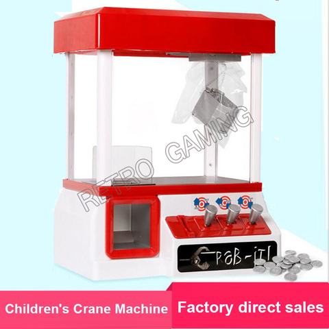 Children Claw Crane Machine Candy Doll Toy Grabber Catcher Music Coin Operate Mini Arcade Vending Cabinet Flashing Dynamic Game ► Photo 1/6