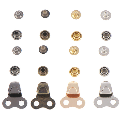 10 Sets Alloy Boot Lace Hooks Lace Fittings With Rivets For Outdoor Hiking Camping Climb Accessories 3Colors ► Photo 1/6