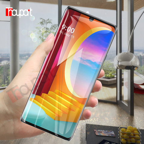 Thouport Full Tempered Glass For LG Velvet 5G V30 V40 V50 ThinQ V20 Screen Protector For LG K40S K50S Glass Protective Hard Film ► Photo 1/6