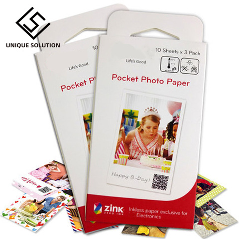 10-60 sheets photographic paper Zink PS2203 Smart Mobile Printer for LG Photo Printer PD221/PD251 PD233 PD239 printer paper ► Photo 1/2
