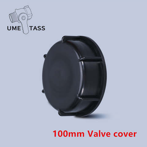 Plastic valve Lid 100mm black Cap for IBC Tank valve leakproof cover ► Photo 1/6